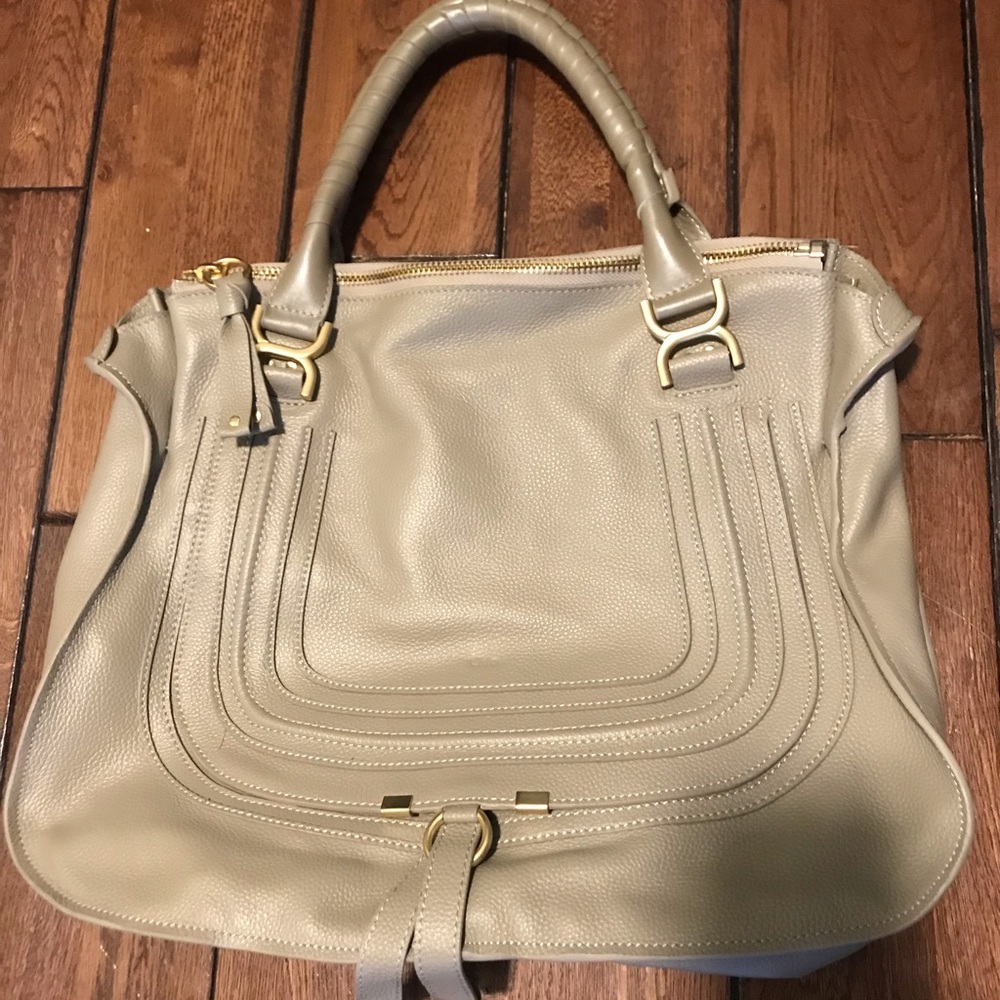 SOLD Large leather bag